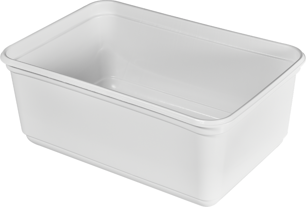 Takeaway container 1.2 liters white