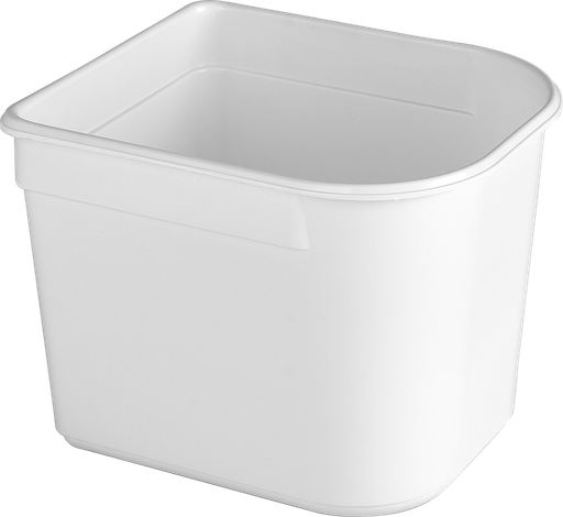 [77-124] Half container 2.3 liters white