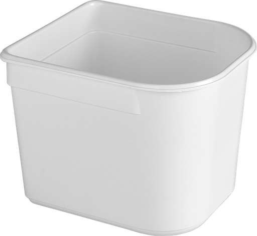 [77-128B] Half container 2.5 liters white