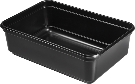 [80-57N] Takeaway container 3/4 liter black