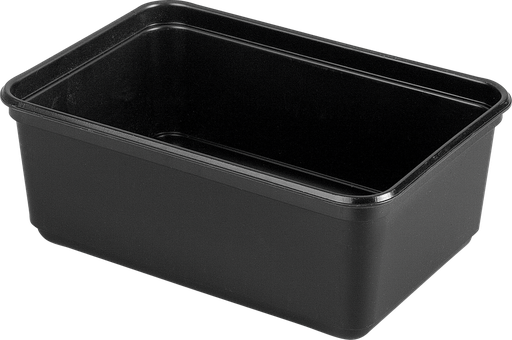 [80-72N] Takeaway container 1.2 liters black